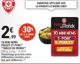 Promo 10 Mini Nems Poulet et Porc à 2,99 € dans le catalogue E.Leclerc à Fagnières