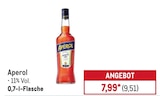 Aperol im Angebot bei METRO in Leverkusen Aperol Angebote bei METRO Leverkusen für 9,51 €