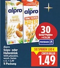 Soya- oder Haferdrink von Alpro im aktuellen E center Prospekt