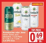 versch. Sorten im Angebot bei EDEKA in Berlin versch. Sorten Angebote von Krombacher bei EDEKA Berlin für 0,69 €