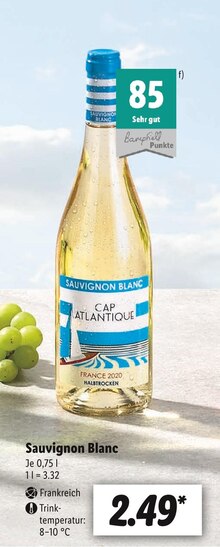 Lidl Oberviechtach - Weißwein Weißwein Angebot bei Lidl Oberviechtach im Prospekt ALLES FÜR DEIN FUSSBALLFEST