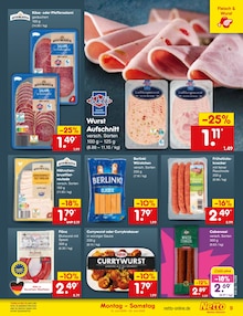Wurst im Netto Marken-Discount Prospekt "Aktuelle Angebote" mit 64 Seiten (Leverkusen)