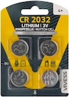 Knopfzellen CR2032 von Vivess im aktuellen REWE Prospekt für 2,49 €
