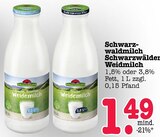 Schwarzwälder Weidemilch 1,5% Fett Angebote von Schwarzwaldmilch bei E center Wiesbaden für 1,49 €