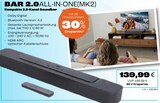 Aktuelles BAR 2.0 ALL-IN-ONE (MK2) Kompakte 2.0-Kanal-Soundbar Angebot bei Marktkauf in Esslingen (Neckar) ab 139,99 €