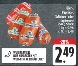 Bierwurst Angebote bei EDEKA Delitzsch für 2,49 €