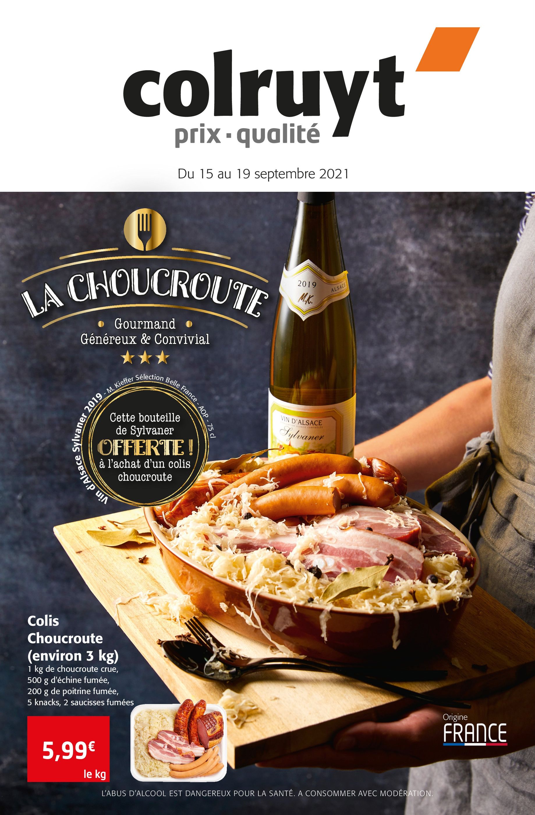 Catalogue Colruyt à Metz, avec 12 pages Prospectus Colruyt à Metz, "La choucroute", 12 pages, 15/09/2021 - 19/09/2021