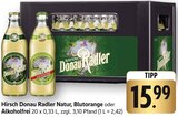 Donau Radler Natur Angebote von Hirsch bei E center Villingen-Schwenningen für 15,99 €