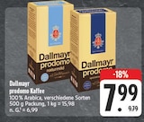 prodomo Kaffee im Angebot bei EDEKA in Fürth prodomo Kaffee Angebote von Dallmayr bei EDEKA Fürth für 7,99 €
