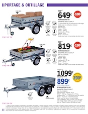 Remorque en promo dans le catalogue E.Leclerc à la page 8