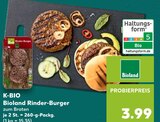 Bioland Rinder-Burger Angebote von K-BIO bei Kaufland Oberursel für 3,99 €