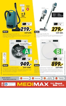 Staubsauger im MEDIMAX Prospekt "TV-BONUSWOCHE GEHT IN DIE VERLÄNGERUNG" mit 8 Seiten (Mönchengladbach)