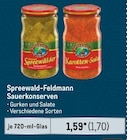 Sauerkonserven von Spreewald-Feldmann im aktuellen Metro Prospekt für 1,70 €