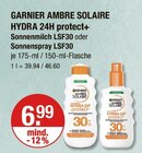 Sonnenschutz im V-Markt Prospekt Sonnenmilch LSF30 oder Sonnenspray LSF30 von GARNIER AMBRE SOLAIRE im aktuellen V-Markt Prospekt für 6,99 €