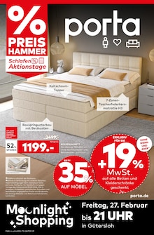 porta Möbel Prospekt der KW 8 "PREIS HAMMER" Aktueller porta Möbel Prospekt "PREIS HAMMER" Seite 1 von 12 Seiten