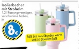 TEDi - Isolierbecher mit Strohhalm Angebot im Prospekt Isolierbecher mit Strohhalm bei TEDi im Prospekt "" für 8,00 €