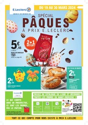 Catalogue Supermarchés E.Leclerc en cours à Tarbes et alentours, "Spécial Pâques à prix E.Leclerc", 72 pages, 19/03/2024 - 30/03/2024