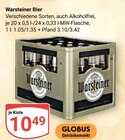 Warsteiner Bier Angebote von Warsteiner bei GLOBUS Pirmasens für 10,49 €