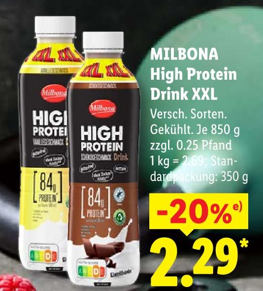 High Protein Drink XXL Vanillegeschmack