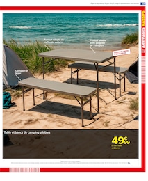 Offre Table Camping dans le catalogue Carrefour du moment à la page 25