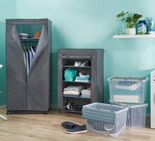 ALDI Nord Brand-Erbisdorf - Kleiderschrank/Regal Kleiderschrank/Regal Angebot bei ALDI Nord Brand-Erbisdorf im Prospekt "ALDI. Jeden Tag besonders - einfach ALDI."