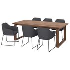 Tisch und 6 Armlehnstühle Eichenfurnier braun las./Metall grau von MÖRBYLÅNGA / TOSSBERG für 1.573,00 € bei IKEA im Angebot Tisch und 6 Armlehnstühle Eichenfurnier braun las./Metall grau von MÖRBYLÅNGA / TOSSBERG im aktuellen IKEA Prospekt