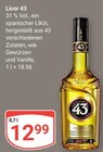 Licor 43 im Angebot bei GLOBUS in Frechen Licor 43 Angebote von Licor 43 bei GLOBUS Frechen für 12,99 €