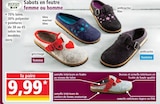 Sabots en feutre femme ou homme - BIOFUN en promo chez Norma Strasbourg à 9,99 €