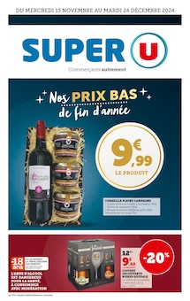 Prospectus Super U en cours, "Nos PRIX BAS de fin d'année", page 1 sur 16