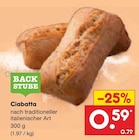 Ciabatta von BACK STUBE für 0,59 € bei Netto Marken-Discount im Angebot Ciabatta von BACK STUBE im aktuellen Netto Marken-Discount Prospekt