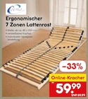 Ergonomischer 7 Zonen Lattenrost Angebote von Coemo bei Netto Marken-Discount Rostock für 59,99 €
