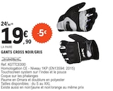 Promo GANTS CROSS NOIR/GRIS à 19,90 € dans le catalogue E.Leclerc à Saint-Pol-de-Léon