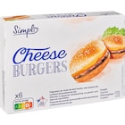 Cheeseburgers surgelés - SIMPL - Carrefour à Neuilly-sur-Seine Cheeseburgers surgelés - SIMPL en promo chez Carrefour Neuilly-sur-Seine à 5,49 €