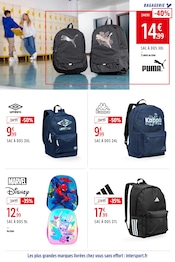 Disney Angebote im Prospekt "ENGAGÉS POUR UNE RENTRÉE MOINS CHÈRE." von Intersport auf Seite 15