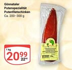 Gönnataller Putenspezialität Putenfiletschinken Angebote bei GLOBUS Gotha für 20,99 €