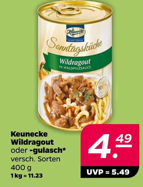 Wildragout oder -gulasch