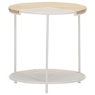 Tisch im XXXLutz Prospekt BEISTELLTISCH 45/45/45 cm Eiche massiv Weiß, Eichefarben rund von Landscape im aktuellen XXXLutz Prospekt für 109,00 €