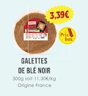 Galettes de blé noir - NATURALIA en promo chez Naturalia Galettes de blé noir - NATURALIA dans le catalogue Naturalia