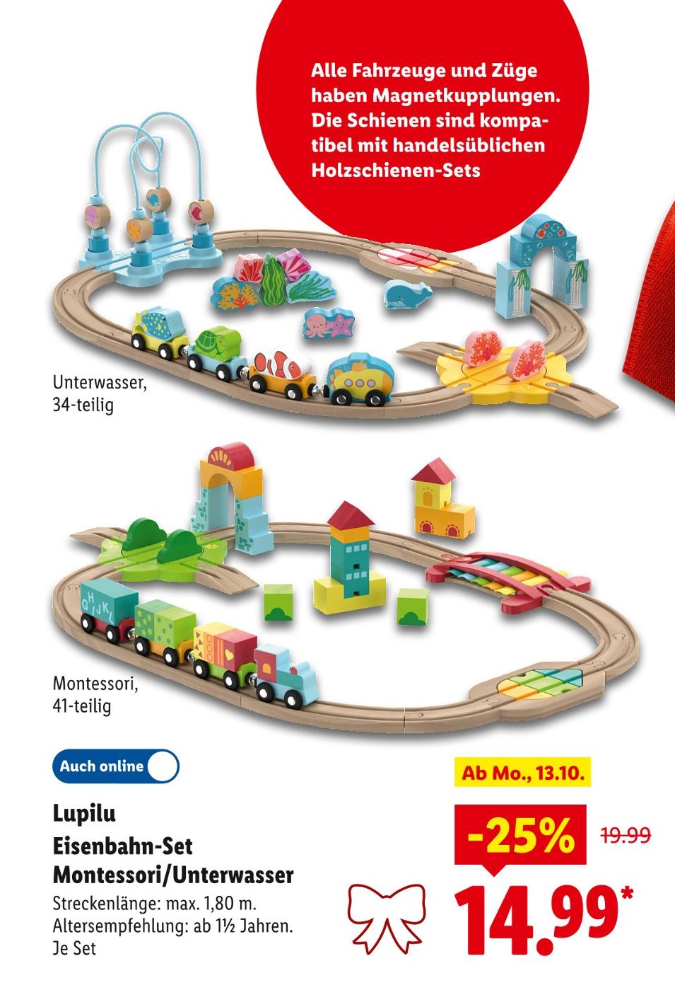 Eisenbahn-Set Montessori