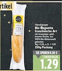 Bio-Baguette französische Art von Herzberger im aktuellen E center Prospekt
