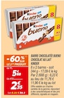 Barre chocolatée Bueno chocolat au lait - Kinder en promo chez Netto Boulogne-Billancourt à 2,35 €