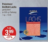 Polarmeer Lachs Angebote von Delifish bei V-Markt München für 3,99 €