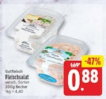 Fleischsalat von Gutfleisch für 0,88 € bei EDEKA im Angebot Fleischsalat von Gutfleisch im aktuellen EDEKA Prospekt