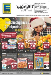 EDEKA Prospekt für Dortmund mit 24 Seiten EDEKA Prospekt für Dortmund: "Aktuelle Angebote", 24 Seiten, 27.11.2023 - 02.12.2023