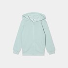 Sweat zippé à capuche molleton vert pastel garçon - La Halle Sweat zippé à capuche molleton vert pastel garçon à 8,99 € dans le catalogue La Halle