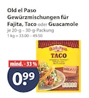 Gewürzmischung für Fajita von Old el Paso im aktuellen V-Markt Prospekt für 0,99 €