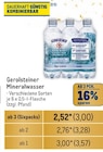 Mineralwasser Angebote von Gerolsteiner bei Metro Osnabrück für 3,57 €