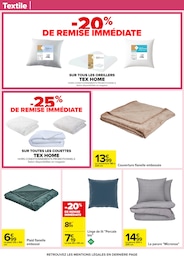 Prix et réduction Couette dans le prospectus Carrefour en cours Offre Couette dans le catalogue Carrefour du moment à la page 54
