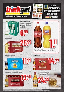 EDEKA Prospekt der Woche "Aktuelle Angebote" Seite 1, 13.04.2026 bis 18.04.2026 für Markdorf Aktueller EDEKA Prospekt "Aktuelle Angebote" Seite 1 von 2 Seiten für Markdorf