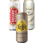 SUR TOUTES LES CANETTES 50 CL - LEFFE, HOEGAARDEN, BUD, KWAK, STELLA ARTOIS ET TRIPEL KARMELIET - Carrefour à Antony SUR TOUTES LES CANETTES 50 CL - LEFFE, HOEGAARDEN, BUD, KWAK, STELLA ARTOIS ET TRIPEL KARMELIET en promo chez Carrefour Antony